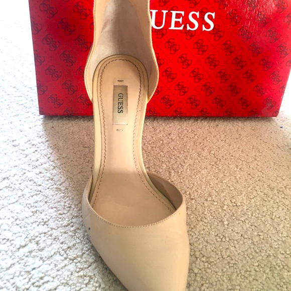 GUESS Gwabaih2-A Light Natural Color 4” Heels - Picture 5 of 9